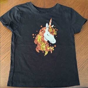 Black Unicorn Kids T-Shirt